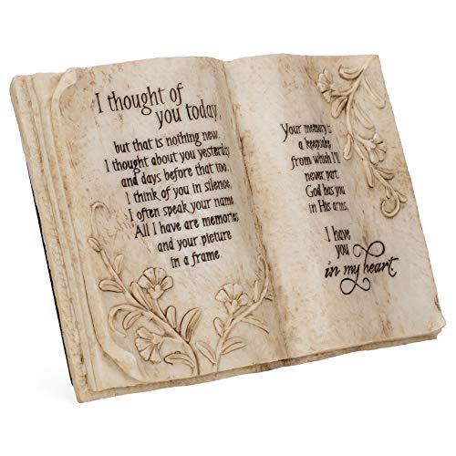 Jozie B 246200 "I Thought of You Today in Memory Book Shape Plaque
