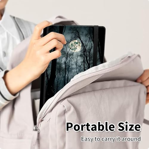 Photo Album 4x6 120 Pockets Photos with Elastic Band, PU Leather Photo Books Small Mini Capacity Picture Album for Family Wedding Travel Anniversary Baby Vacation Pictures, Moonlight Forest - color: Moonlight Forest