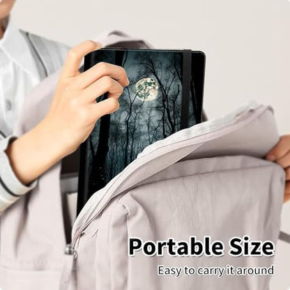 Photo Album 4x6 120 Pockets Photos with Elastic Band, PU Leather Photo Books Small Mini Capacity Picture Album for Family Wedding Travel Anniversary Baby Vacation Pictures, Moonlight Forest - color: Moonlight Forest