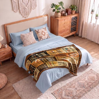 80th Black Women Throw Blanket Birthday Gifts – 80 Years Old Gift | 80 Years Old Present for Mom, Grandma, Aunt, Friend, African American Milestone Flannel Polyester Blanket, 50x60Inch - color: Tk030, size: 60"x50"