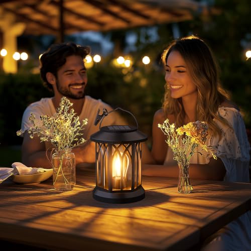 6-Pack Solar Lanterns Outdoor Waterproof: Hanging Lantern Decorative Accent - size: 6 Pack