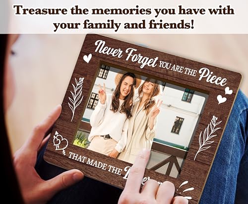 Appreciation Photo Frame For Women, Inspirational Gifts For Birthday Christmas Thanksgiving, Never Forget You Are The Piece Frame Encouragement Gift, Thank You Gifts For Friends Teacher Coworkers -44 - size: Never Forget You Are The Piece