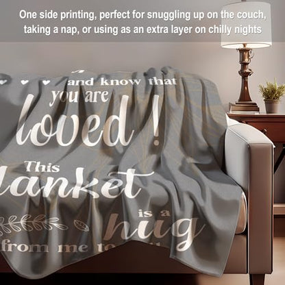 Get Well Soon Gifts, Inspirational Gifts for Her Him, Cancer Care Gifts for Women or Men, Encouragement Healing/After Surgery/Thinking of You Gifts, Hug Blanket 60"x50"(Grey)… - color: Grey