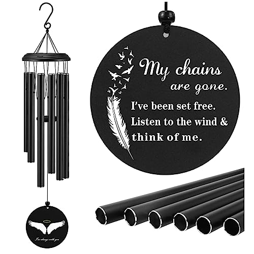 Sympathy Wind Chimes Loss Loved-One - Memorial Gifts for Loss of Mother | Father Husband Son, Windchimes in Memory of a Loved One Bereavement