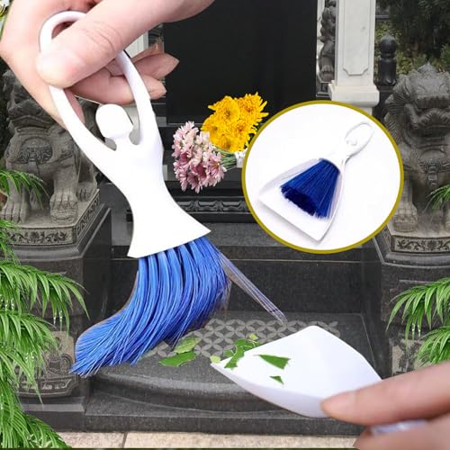 8 Pcs Headstone Cleaner Kit for Cleaning Granite Tombstones in Cemeteries, Including Towels, Brushes, Tombstone Sponges, Scrapers, Brush Sets, Stainless Steel Scrapers, and Disposable Gloves