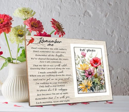 Memorial Gifts Picture Frame,Sympathy Gifts for Loss of Mom Remembrance Memorial Picture Frame, Memory of Mother, Father, Grandma, Memorial Frames for Loved One, Fits 4x6 Inches 12P142