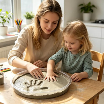 Stepping Stone kit Garden Stone Handprint kit Contains 2kg of Concrete Stepping Stones Outdoor Handprint Stepping Stone Family and pet Memorial Stones 6in/8in/10in/12in