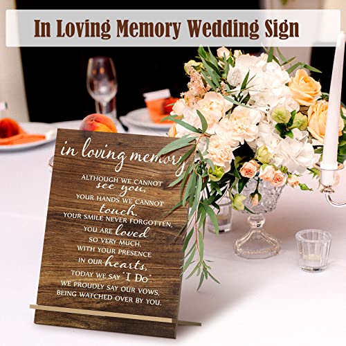 Chunful in Loving Memory Wedding Memorial Table Sign for Wedding,Classic - style: Classic