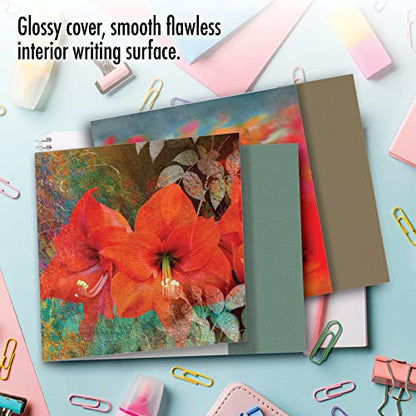 The Best Card Company - 10 Assorted Flower Cards Blank for Women (4 x 5.12 Inch) - All Occasion Floral Greetings Boxed - Wall Flowers AMQ6129OCB-B1x10 - style: Wall Flowers