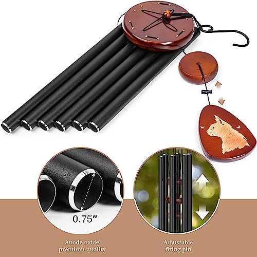 Cat Wind Chimes for Outsides, Cat Memorial Wind Chimes of Loved One Mother Father, Sympathy Wind Chimes for Cats Loss of Pet, Pet Memorial Gifts Home Decor Outdoor Garden Patio Backyard
