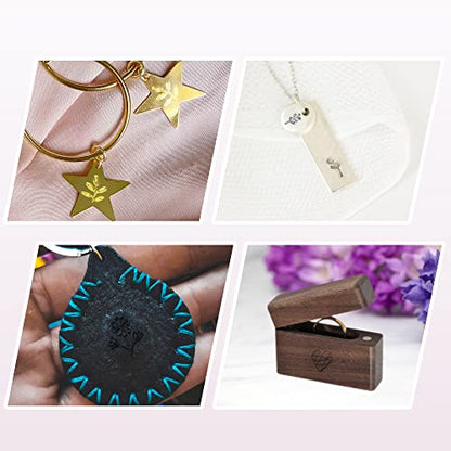 Yoption Wildflower Metal Punch Stamp Stamping Tool 6mm for Stamping/Punching Metal, Jewelry, Clay, Leather, Wood - size: Wildflower (6mm)