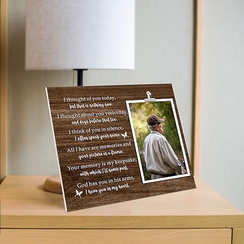 ZENNLAB Memorial Picture Frame for Loss of Loved One, Sympathy & Bereavement Gifts for Mother, Father & Grandparents, In Memory of Loved One - style: Memorial frame
