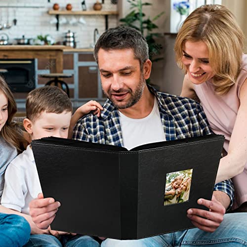 Ywlake Photo Album 4x6 400 Pockets, Leather Photo Albums Holds 400 Vertical Pictures Only Black - color: Black, size: 400 Pockets