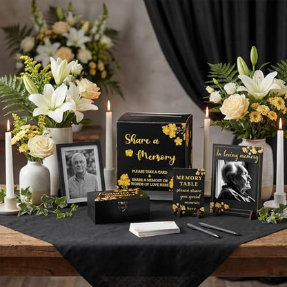 Gilprop 113 Pcs Celebration of Life Share a Memory Cards Set, Forget Me Not - style: Forget Me Not
