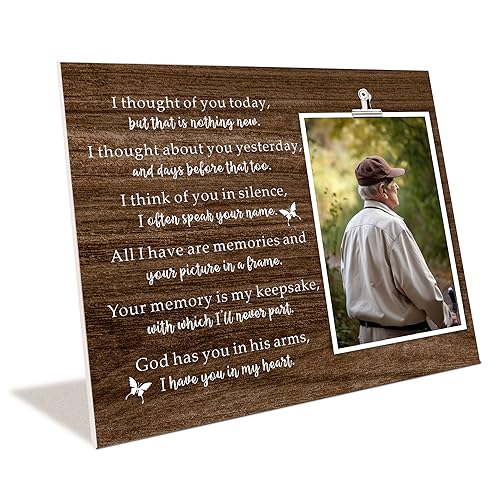 ZENNLAB Memorial Picture Frame for Loss of Loved One, Sympathy & Bereavement Gifts for Mother, Father & Grandparents, In Memory of Loved One - style: Memorial frame