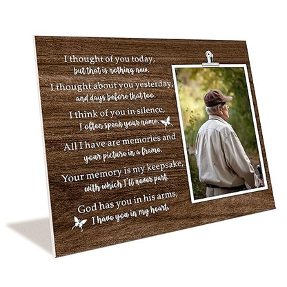 ZENNLAB Memorial Picture Frame for Loss of Loved One, Sympathy & Bereavement Gifts for Mother, Father & Grandparents, In Memory of Loved One - style: Memorial frame
