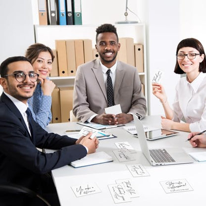 Yeaqee Employee Appreciation Cards Kudos Notes Motivational Blank, White - style: White