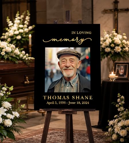 Celebration Life Sign, Custom Memorial Sign, In Loving Memory Sign, Funeral Welcome Sign, Celebration of Life Welcome Sign, Celebration Life Poster -17 - color: Backgrund#17