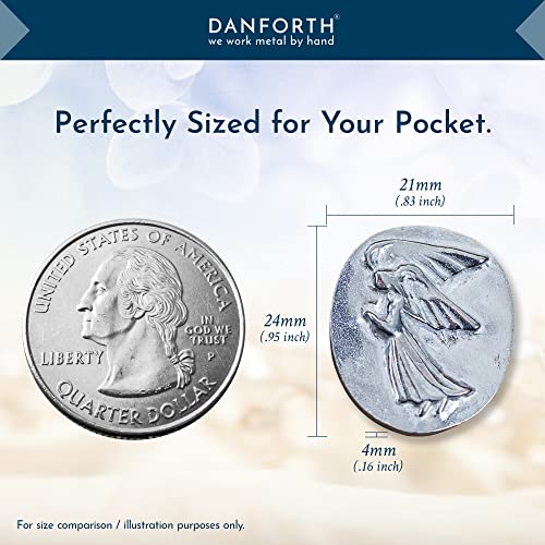 DANFORTH Pocket Angel Token Bag of 10, Inspirational Pewter Coins Lead-Free | Guardian Angel Coin, Keepsake Coins for Encouragement, Remembrance & Spiritual Gifts - color: Inspirational Angel Coins Bag of 10