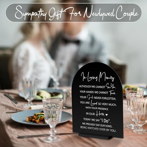 Chunful in Loving Memory Wedding Memorial Table Sign for Wedding,Elegant - style: Elegant
