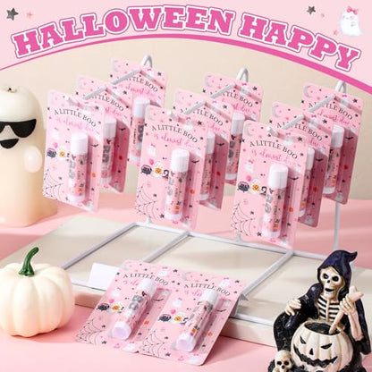 30 Pack Halloween Lip Balms Gift Bulk Little Boo Games Prizes Favor - style: Little BOO