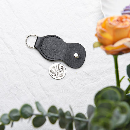 Pocket Hug Token for Women Mom Friend Birthday gifts for Her Him Long Distance Gifts for Men Dad Son Inspirational Keychain - color: Stepfather Dad