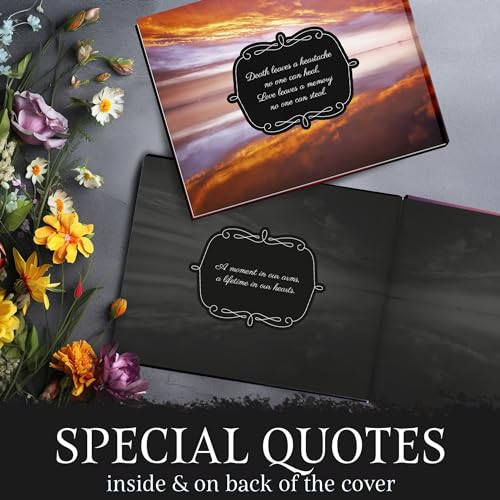 Funeral Guest Book for Your Loved One Funeral Services, Hardcover Celebration of Life Guest Book, Guest Book for Funeral with Memory Share Memory Book for Celebration of Life