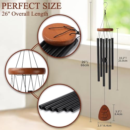 26 Inch Memorial Wind Chimes, Memorial Gifts for Loss of Loved One | Sympathy Gift Wind Chimes for Loss of Mom Dad Father Mother Daughter Son, Bereavement Remembrance Gift in Memory of Loved One - size: Loss of Loved One-1