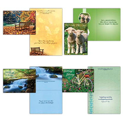48 All Occasion Religious Greeting Cards Value Pack 1,King James Version Scriptures,Faith Based Greeting Cards,Assorted Designs including Religious Birthday, Thinking of You Cards
