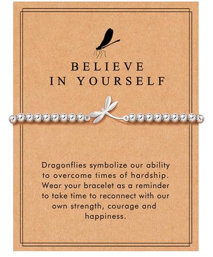 Bracelets for Women, Animal Evil Eye Bracelets, Birthday Graduation Christmas Gifts for Friends Sisters Mom Daughter - style: Dragonfly
