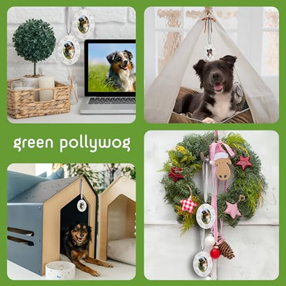 Green Pollywog Screenprinted Paw Print DIY Frame Ornament - style: Screenprinted Paw Picture Frame