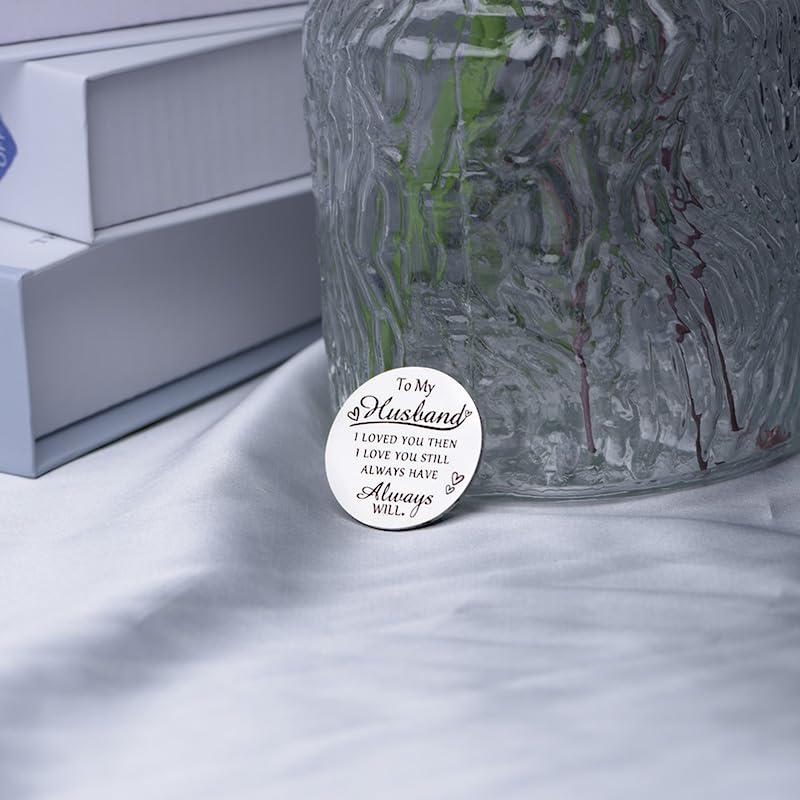 Pocket Hug Token for Women Mom Friend Birthday gifts for Her Him Long Distance Gifts for Men Dad Son Inspirational Keychain - color: To My Husband