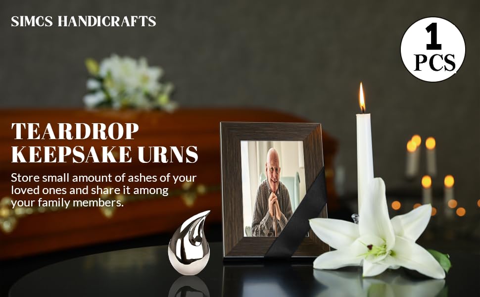Small Urns for Human Ashes Keepsake Adult Male Female, Mini Cremation Urns - color: Silver, size: 1 Pcs Small