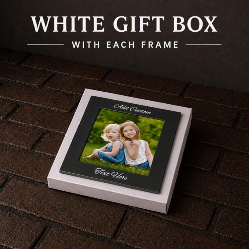 CustomGiftsNow In Loving Memory Engraved Anodized Aluminum Hanging/Tabletop Personalized Remembrance Custom Memorial Photo Picture Frame - Add Loved One's Name and Dates - size: 5x7-inch Horizontal