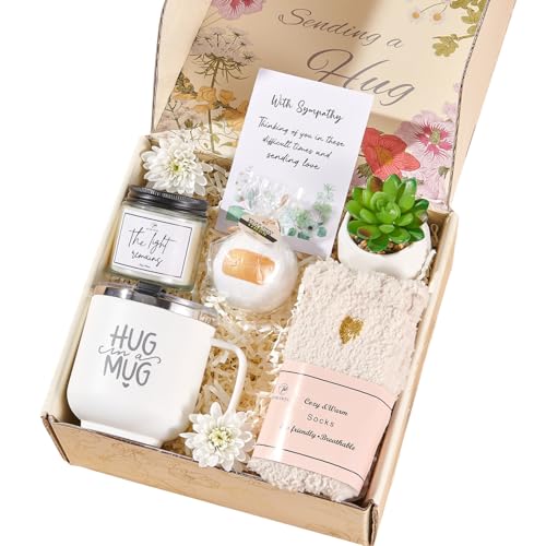 Sympathy Gift Baskets Sympathy Gifts for Loss of Loved One Dad Mom Sister Friend Bereavement Condolences Gift Basket Grief Grieving Gifts Sorry for Your Loss Care Package - size: Medium