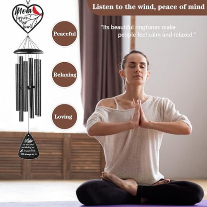 VENBEEL Sympathy Gifts for Loss of Mom, Memorial Wind Chimes for Loss of Mother, Condolence Bereavement Remembrance Gift in Memory of Mom