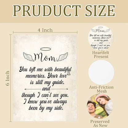 Mom Memorial Photo Album Holds 36 4x6 Photos, Remembrance Bereavement Gift for Loss of Mother, Loss of Mom Sympathy Gifts Small Photo Album Memory Keepsake - color: Mom Mourn b