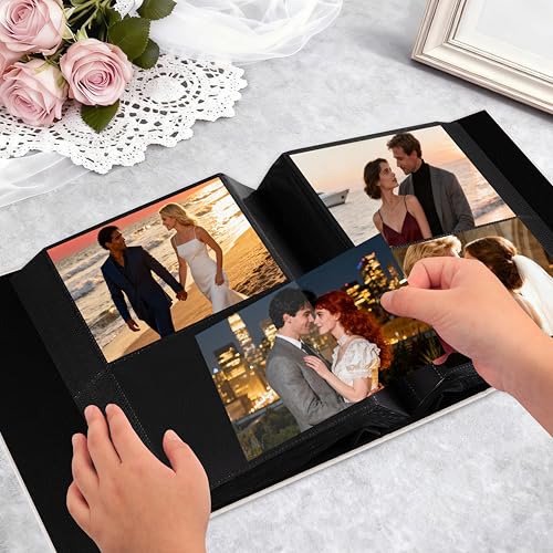 Aevdor 5x7 Photo Album, Holds 320 Photos, Linen Cover, Beige | Fits 5x7 Photos, Postcards & Artwork, Family & Wedding Albums, Baby & Travel Memories - color: Linen Beige