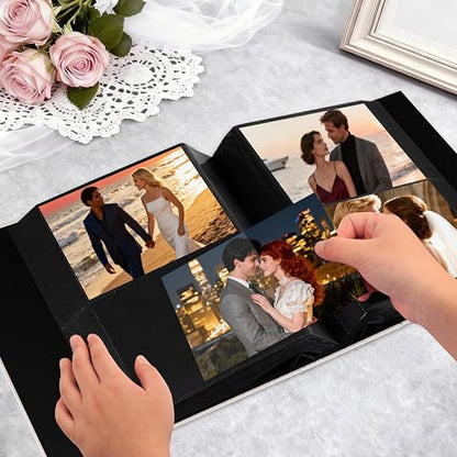 Aevdor 5x7 Photo Album, Holds 320 Photos, Linen Cover, Beige | Fits 5x7 Photos, Postcards & Artwork, Family & Wedding Albums, Baby & Travel Memories - color: Linen Beige