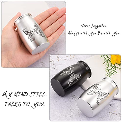 3 Inches Small Aluminum Keepsake Cremation Urn Butterfly Mini Cremation Urns for Ashes Aluminum Small Memorial Ashes Holder