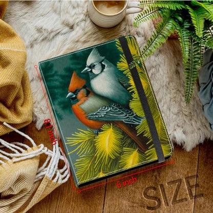 Small Photo Album 3.5x5 inch 80 Pictures PU Leather Photo Albums with Transparent Inner Pockets & Elastic Band for Wedding Boys Girl Travel Family Pictures - Cute Bird - color: Cute Bird, size: 3.5x5 Photo Album