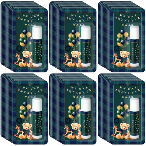30 Pack Tartan Plaids Baby Shower Games Prizes We Can Bearly Wait Party Gifts Bulk Lip Balms Favors for Winners Adults Guests Bear Gender Reveal Favors Baby Shower Souvenirs Gift Bags Stuffers - style: Tartan Plaids Bear