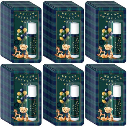30 Pack Tartan Plaids Baby Shower Games Prizes We Can Bearly Wait Party Gifts Bulk Lip Balms Favors for Winners Adults Guests Bear Gender Reveal Favors Baby Shower Souvenirs Gift Bags Stuffers - style: Tartan Plaids Bear