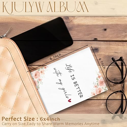 Girl Mom Gifts Photo Albums 4x6 Pictures, Mom Gifts from Daughter, Life Is Better with My Girls Small Memory Photo Album Book for Baby Family Vacations Travel - color: Girls