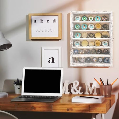 Shadow Box with Shelves, White 12x16 Wooden Display Cases with Shelves for Miniatures Keepsake Collectibles, Coins Military Medals Pins Wedding Flowers - color: White, size: 12*16