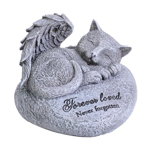 Cat Memorial Gifts for Loss of Cat,Pet Sympathy Gift,is Placed in The Outdoor Garden or Tombstone Loss of Pet Sympathy Gift