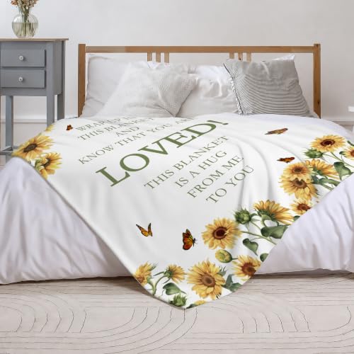 Birthday Inspirational Gifts for Women, Get Well Throw Blanket Hug Blanket - color: Inspirational