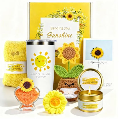 Gift Baskets for Women, Unique Birthday Gifts for Women,Get Well Soon Gifts Basket After Surgery,Sympathy Self Care Package Set Birthday Present Inspirational Gifts for Mom Wife Sister Friend