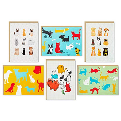Hallmark Blank Cards Assortment, Dogs and Cats (36 Assorted Note Cards with Envelopes) - style: Dogs & Cats