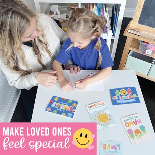 Hadley Designs Thinking of You Cards with Envelopes - 24 Hello Greeting Cards Thinking of You Card for Men & Women Bulk, Blank Encouragement Card for Kids, Just Because Cheerful Encouraging Notecards - style: Colorful Pastel